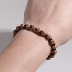 Amazon New Product European And American Style Agate Beaded Bracelet Volcanic Stone Prayer Bracelet