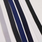 1cm Polyester Plain Weave With Black And White Textile Accessories